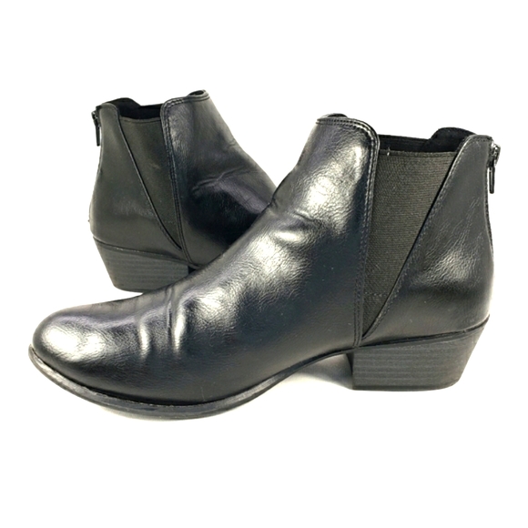 Espirit Triumphant Black Western Style, Almond Toe Bootie. Women's Size 8.5 M - Picture 4 of 11
